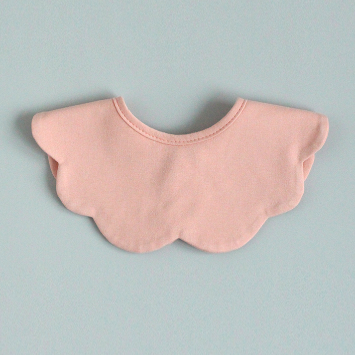 [바니블라썸] 턱받이 아기 빕 신생아 유아 이유식턱받이 침받이 초코무지(빅롤링)