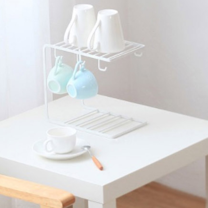 식탁 위 선반 식탁 정리대 수납 작은 상부 수납장 - 상세 이미지 4