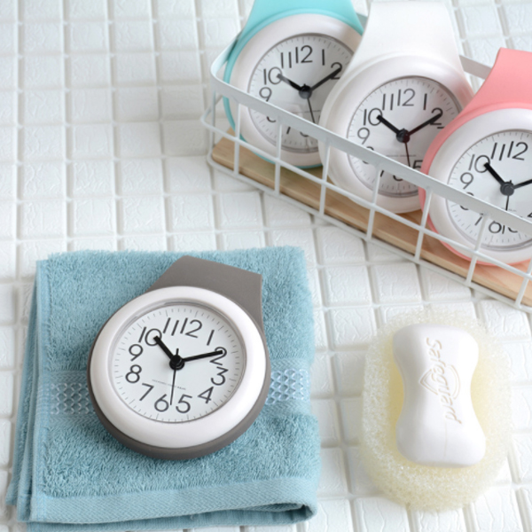 로에드 젤리 무소음 방수 욕실 주방 화장실 시계