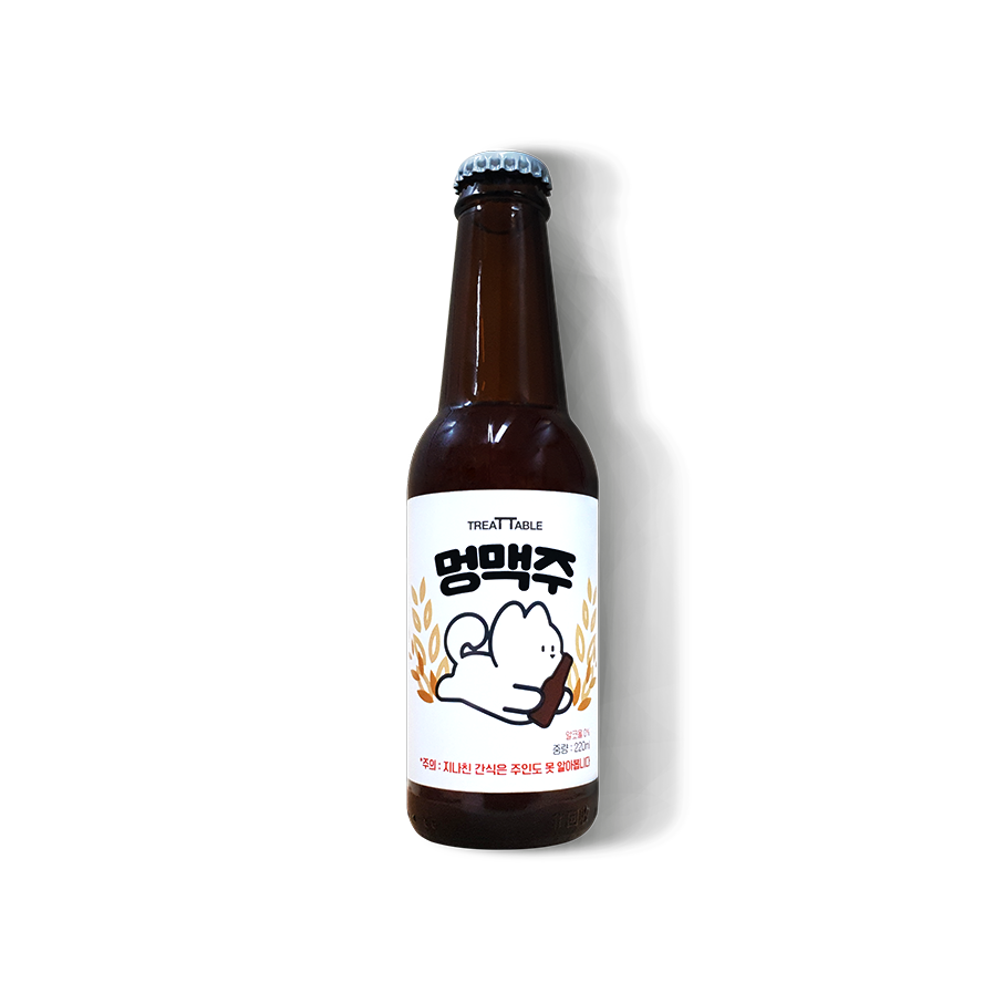 멍맥주 트릿테이블 멍음료 강아지 맥주 반려견 음료수 220ml - 상품 이미지
