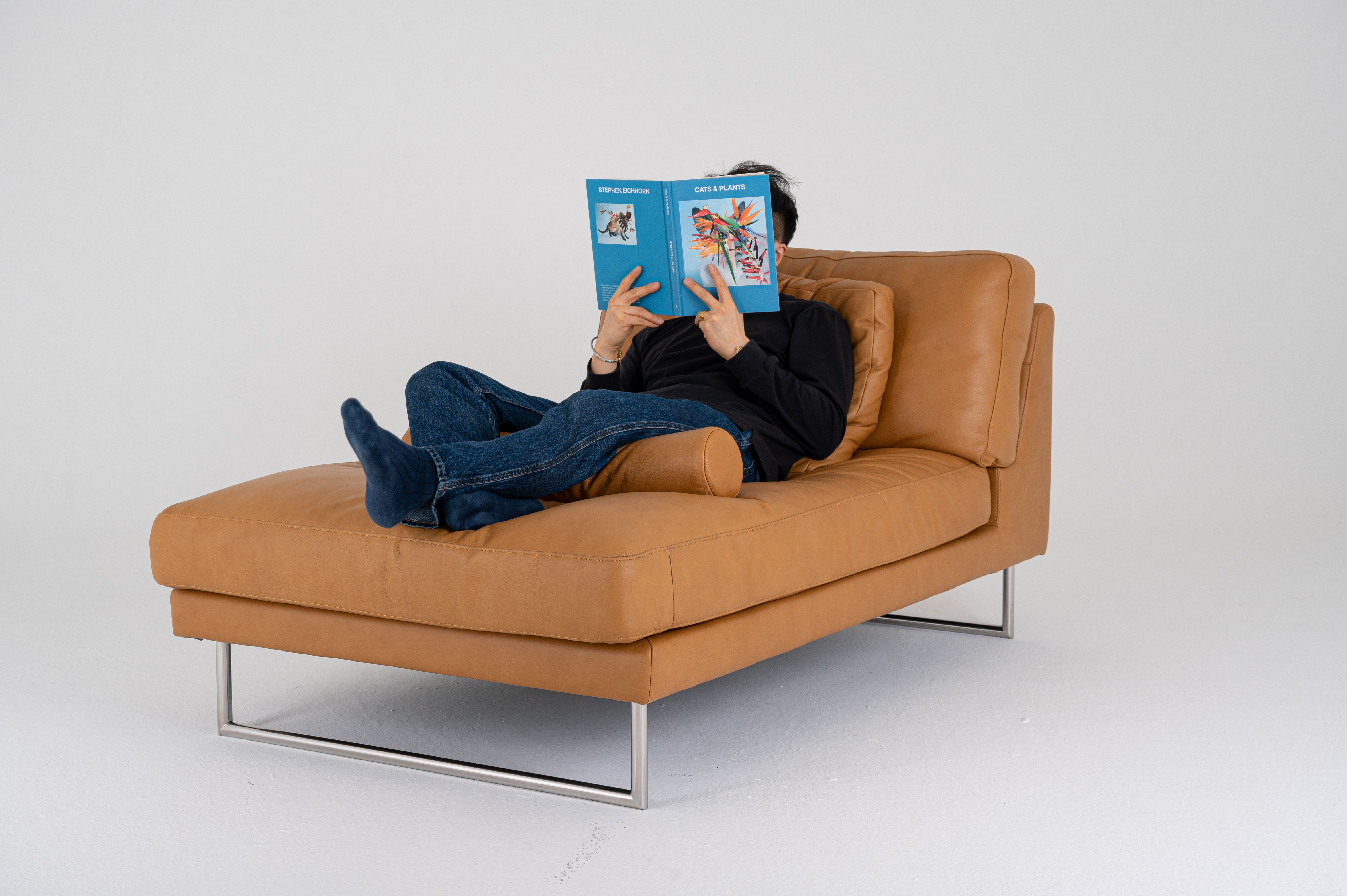 이태리 네추럴 천연 소가죽 데이베드 소파 단독상품