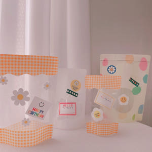 구디백 포장 지퍼백 답례품 어린이집 빼빼로 선물 양말 간식 봉투 노랑체크... 실사용 후기 | 효과 있을까? - 상품 이미지 4