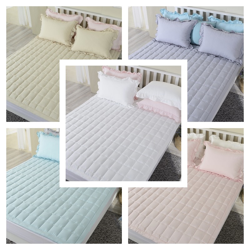 포송한 먼지없는 고정밴드 밴딩 침대패드 SS