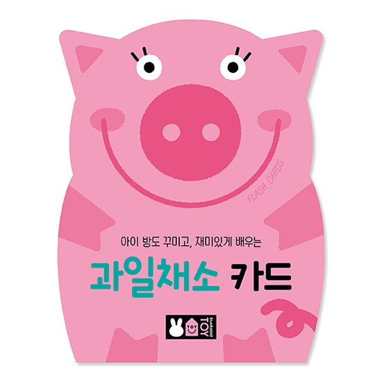 돌아기낱말카드 아기단어카드 블루래빗 유아 한글 영어 6종 세트 - 상세 이미지 2