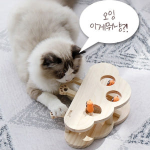 고양이 원목 장난감 두더지 사냥놀이 노즈워크 캣토이 5구 솔직 후기 | 실제 사용자 리뷰 총정리 - 상품 이미지 4