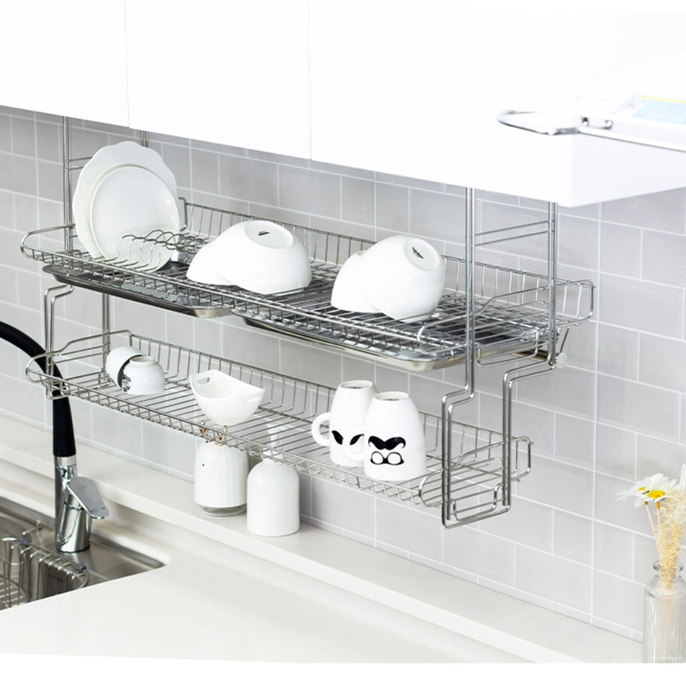 상부장 걸이형 식기건조대 선반형 찬장 싱크대 부착형 식기건조대 800