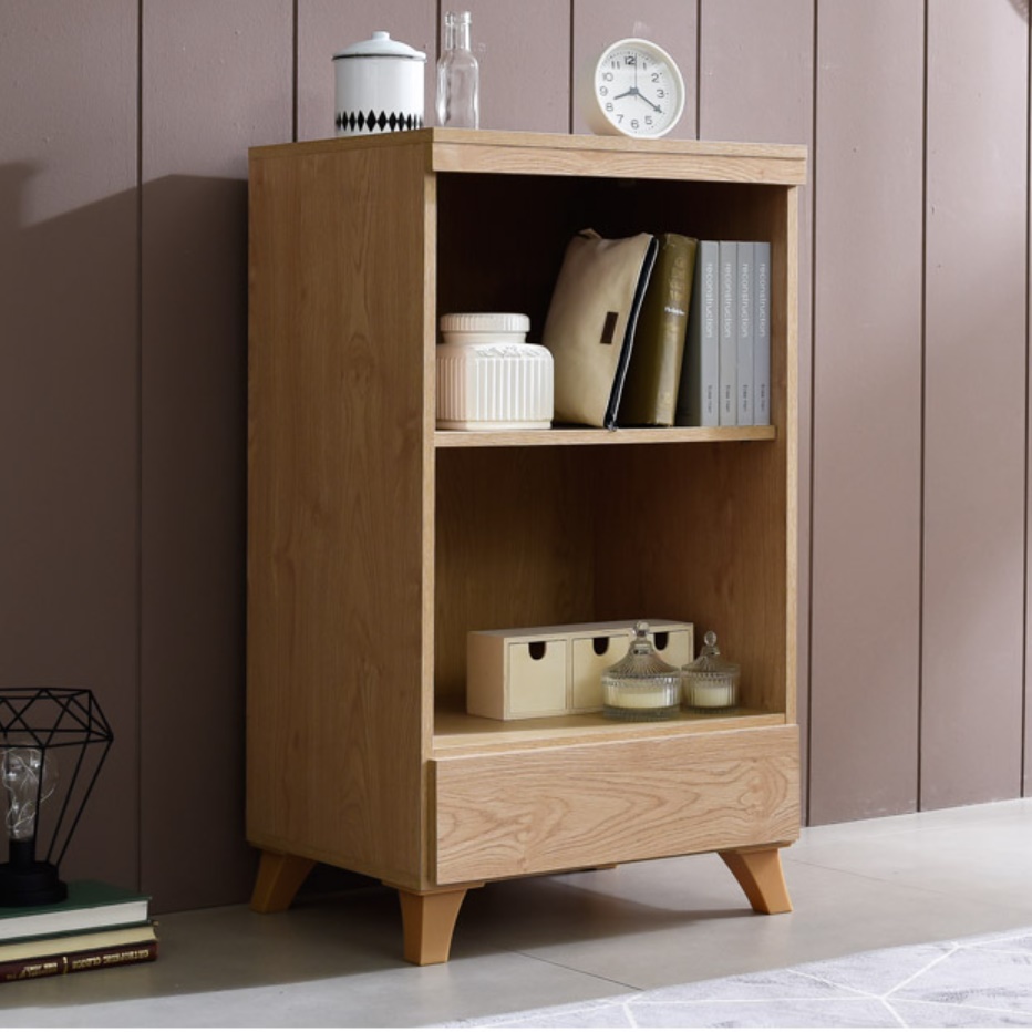 낮은 장식장 소형 미니 진열장 틈새 장식장 작은 나무 장식장