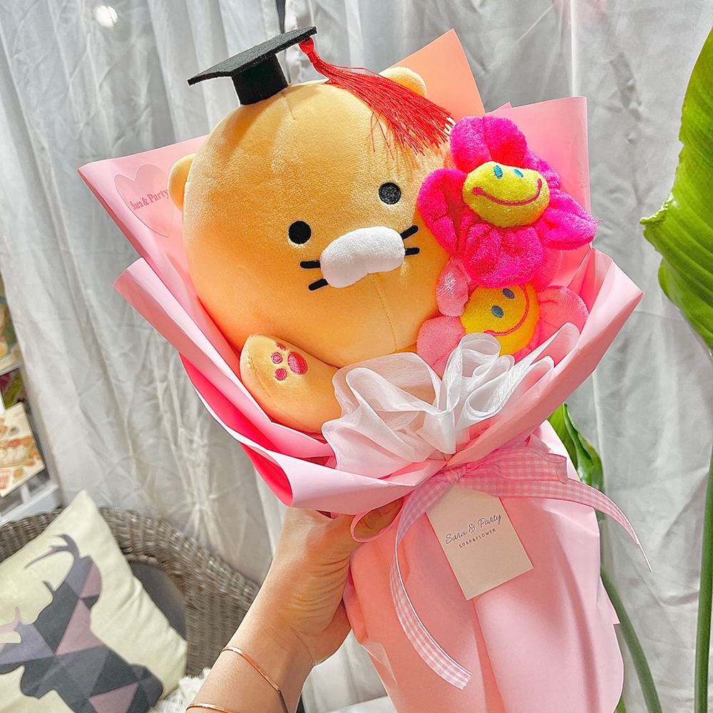 춘식이 2송이 인형꽃다발 학사모 졸업식 여자친구 이미지 6