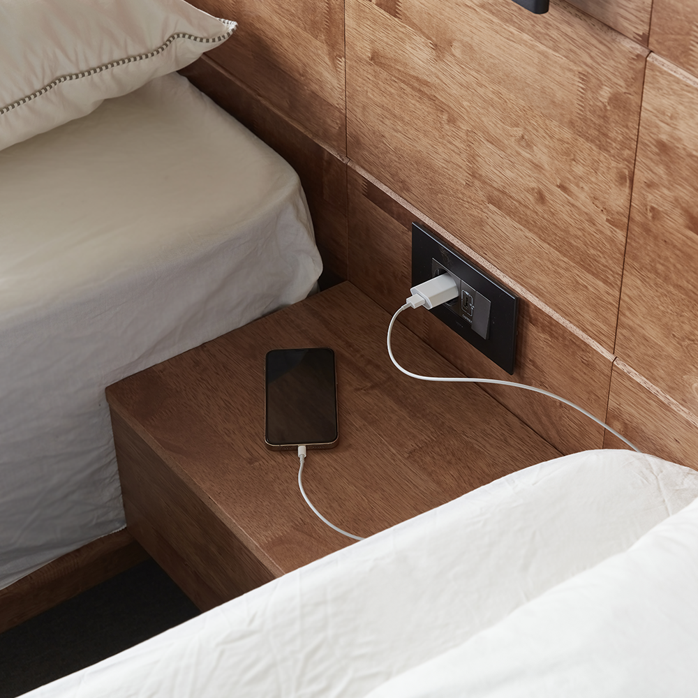 슬립퍼 마루 신혼 부부 트윈 원목 호텔 침대 프레임 LK 라지킹 A타입 H150