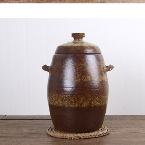도자기 쌀통 항아리 쌀 벌레안생기는 쌀독 10 kg 해바라기 - 상세 이미지 3