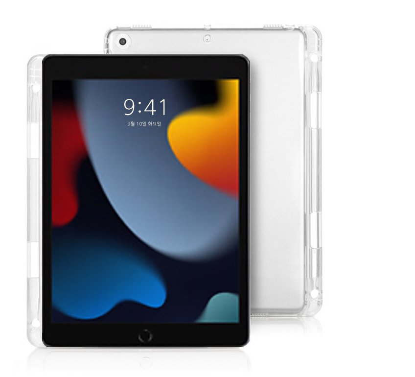 아이패드 8 9 세대 에어4 프로5 미니6 애플 펜슬 수납 투명 케이스 - 상세 이미지 2