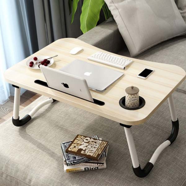 로에드 컵홀더 접이식 테이블 좌식 노트북 침대 테이블 미니 테이블 베드트레이