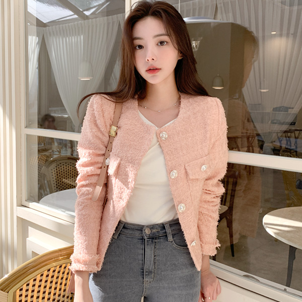 수술 디테일 트위드 자켓 jk1962