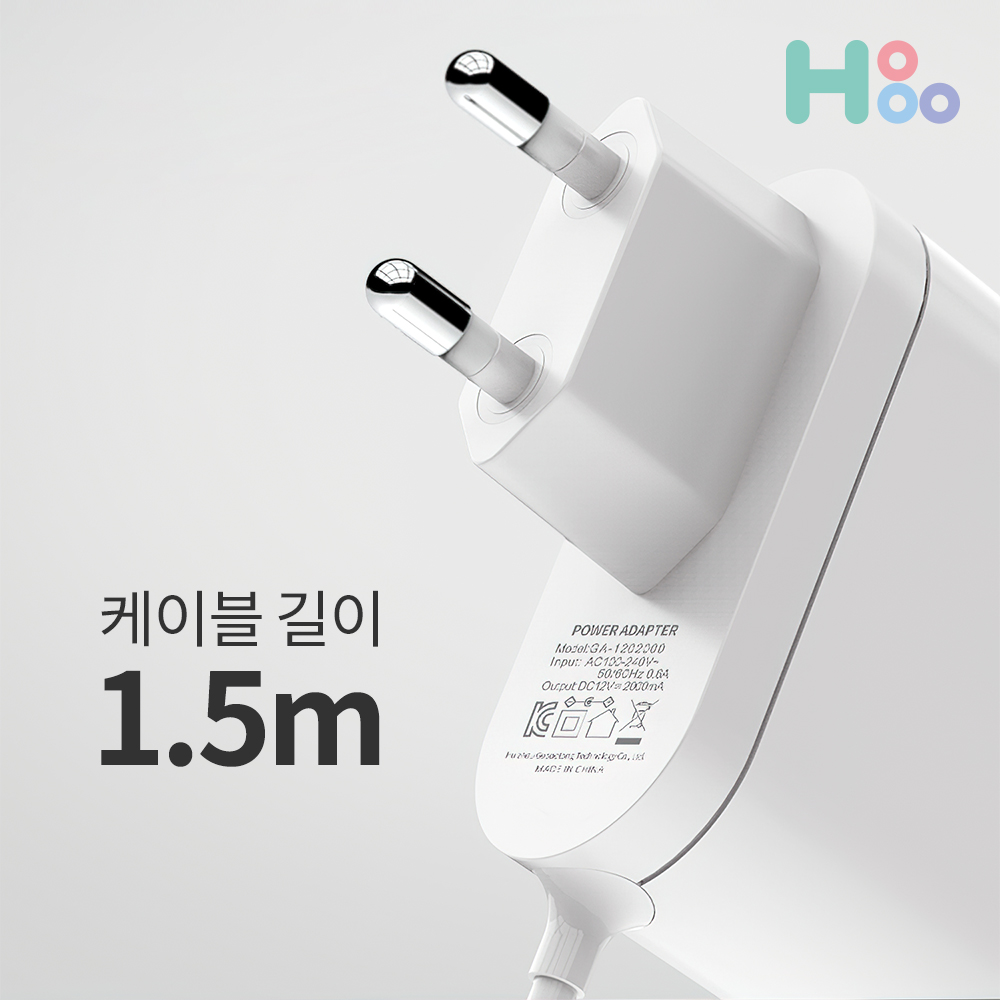 충전기 12V 어댑터 아답터 AC/DC 직류전원장치 2A 가정용충전기 일체형 LED무드등 - 상세 이미지 4