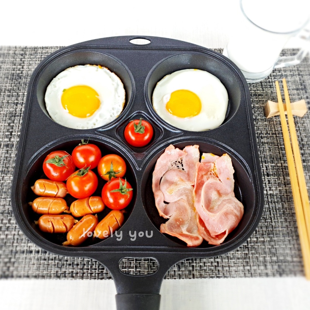 에그팬 캠핑 프라이팬 감성 브런치 멀티 계란후라이팬 키친아트 사각 4구 달걀 팬
