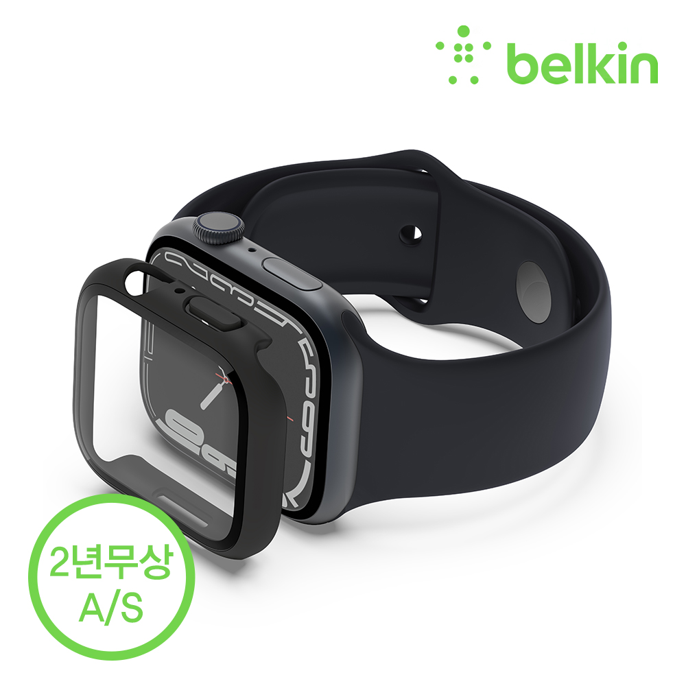 벨킨 애플워치 템퍼드 커브 강화유리 + 범퍼 케이스 44mm 45mm OVG004zz 애플워치9 8 7 6 SE 5 4 호환 - 상세 이미지 2