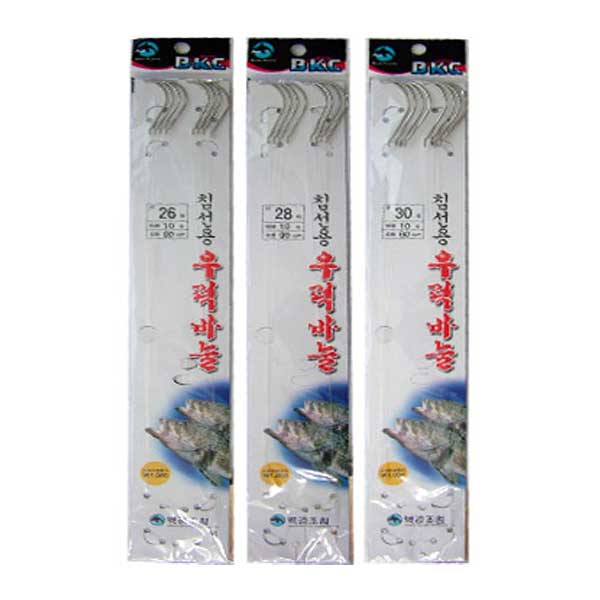 백경 침선용 우럭바늘 선상채비 묶음바늘 24호 BK-404 - 상세 이미지 2