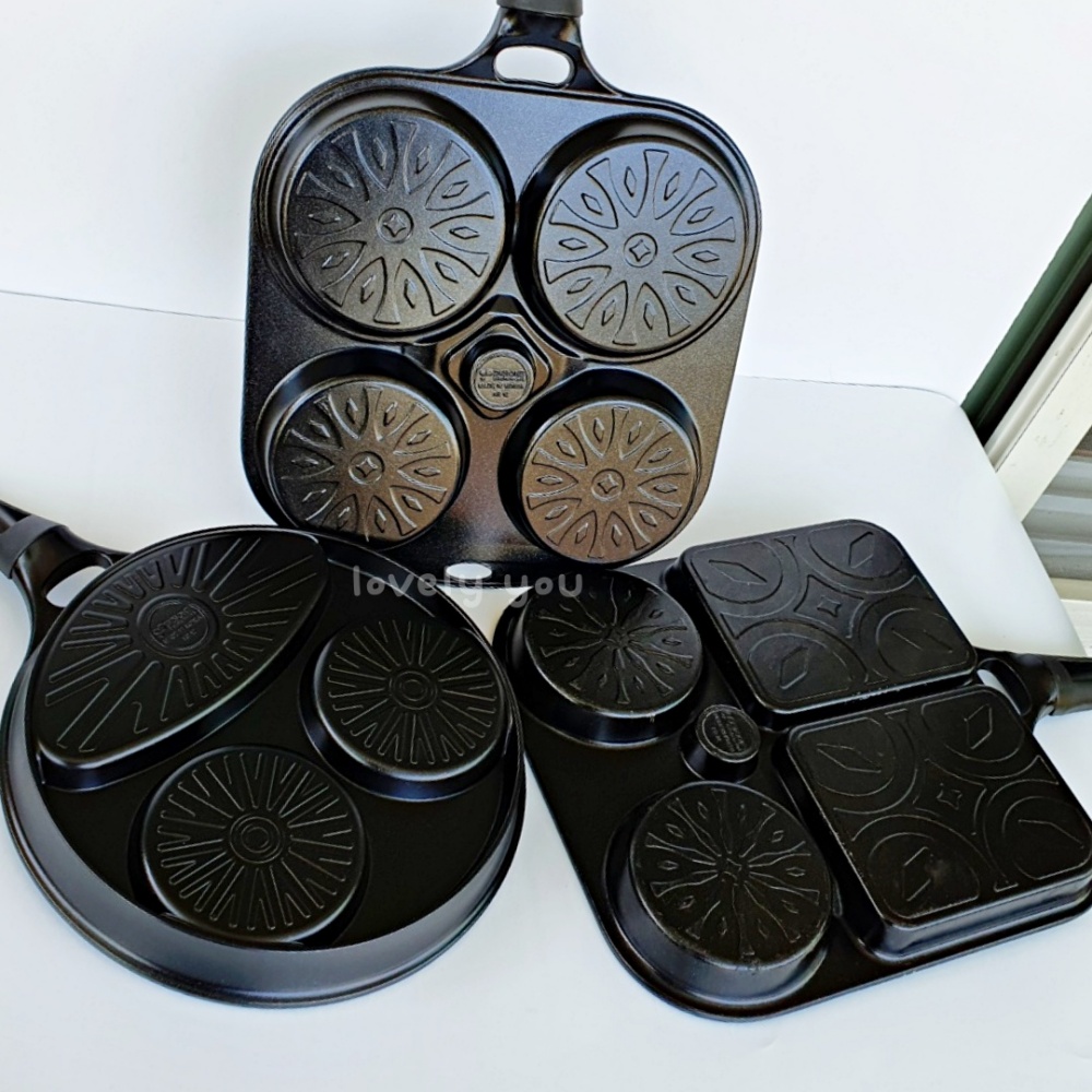 에그팬 토스트팬 캠핑 프라이팬 감성 브런치 멀티 계란후라이팬 키친아트 사각 4구