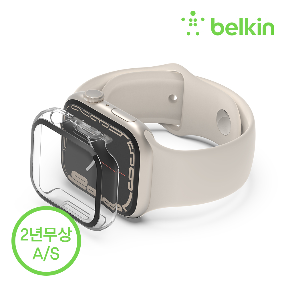 벨킨 애플워치 템퍼드 커브 강화 유리 + 범퍼 케이스 40mm 41mm OVG003zz 애플워치9 8 7 6 SE 5 4 호환 - 상세 이미지 4