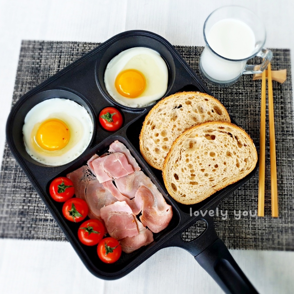 에그팬 토스트팬 캠핑 프라이팬 감성 브런치 멀티 계란후라이팬 키친아트 사각 4구