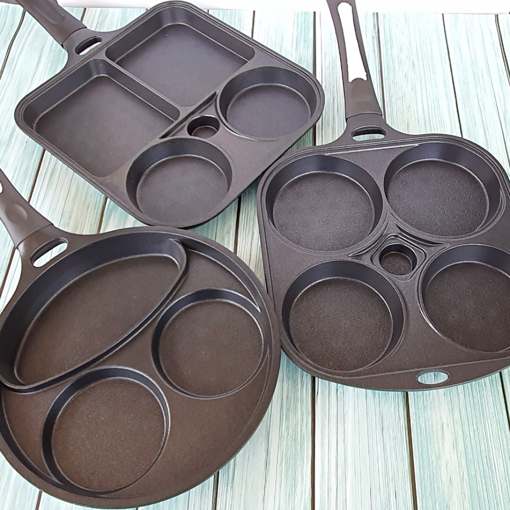 에그팬 토스트팬 캠핑 프라이팬 감성 브런치 멀티 계란후라이팬 키친아트 사각 4구