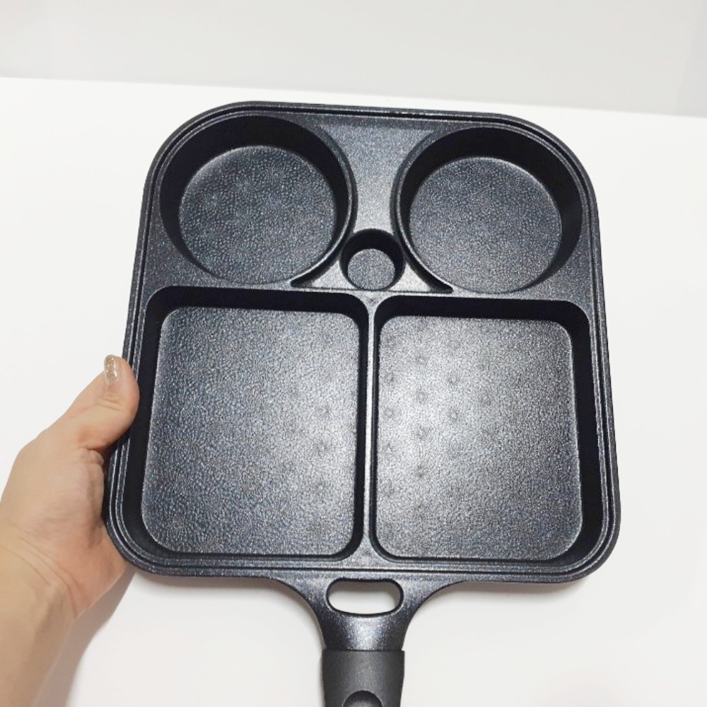 에그팬 토스트팬 캠핑 프라이팬 감성 브런치 멀티 계란후라이팬 키친아트 사각 4구