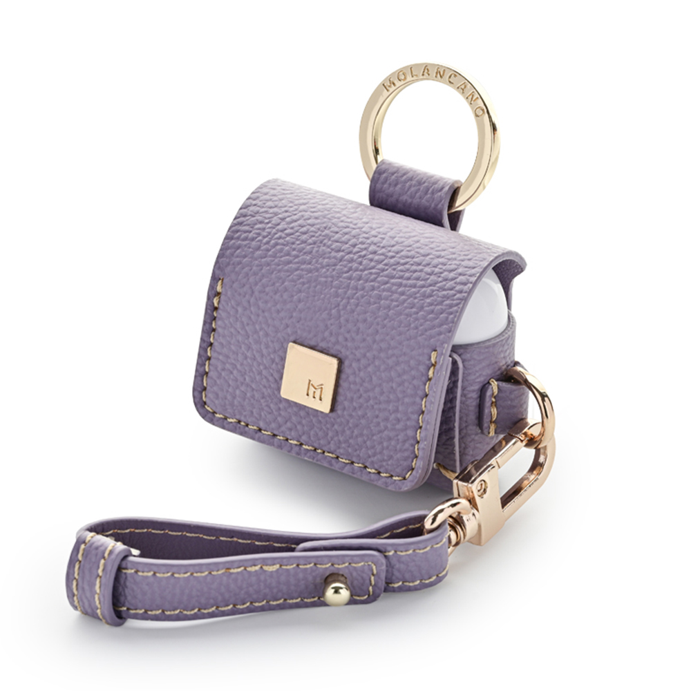 토고 링 가죽 에어팟 4세대 케이스 + 스트랩 핑크베이지 - 상세 이미지 2