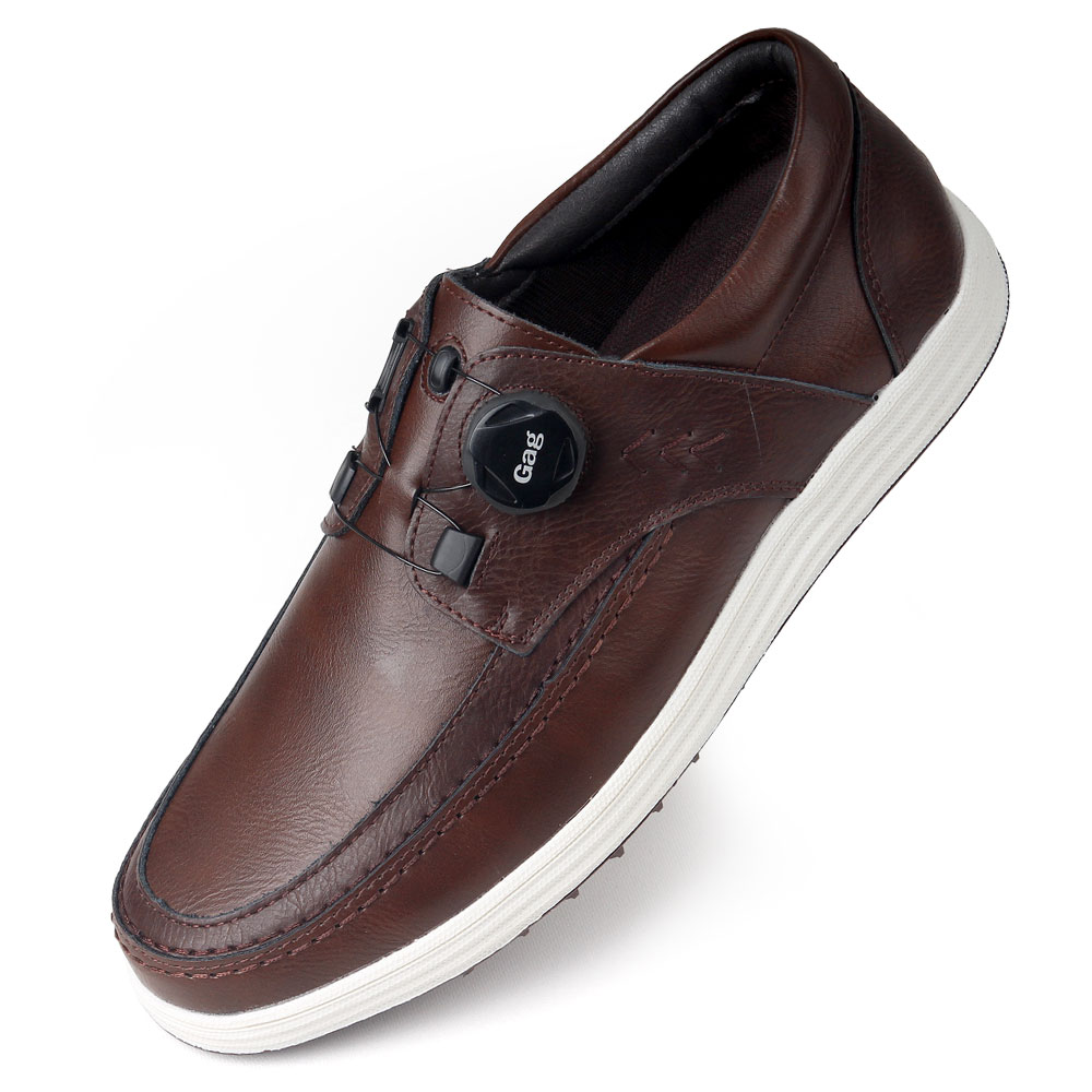 Gag 소가죽 끊없는 다이얼 소가죽로퍼 남성캐쥬얼화 보트화 효도화 2color