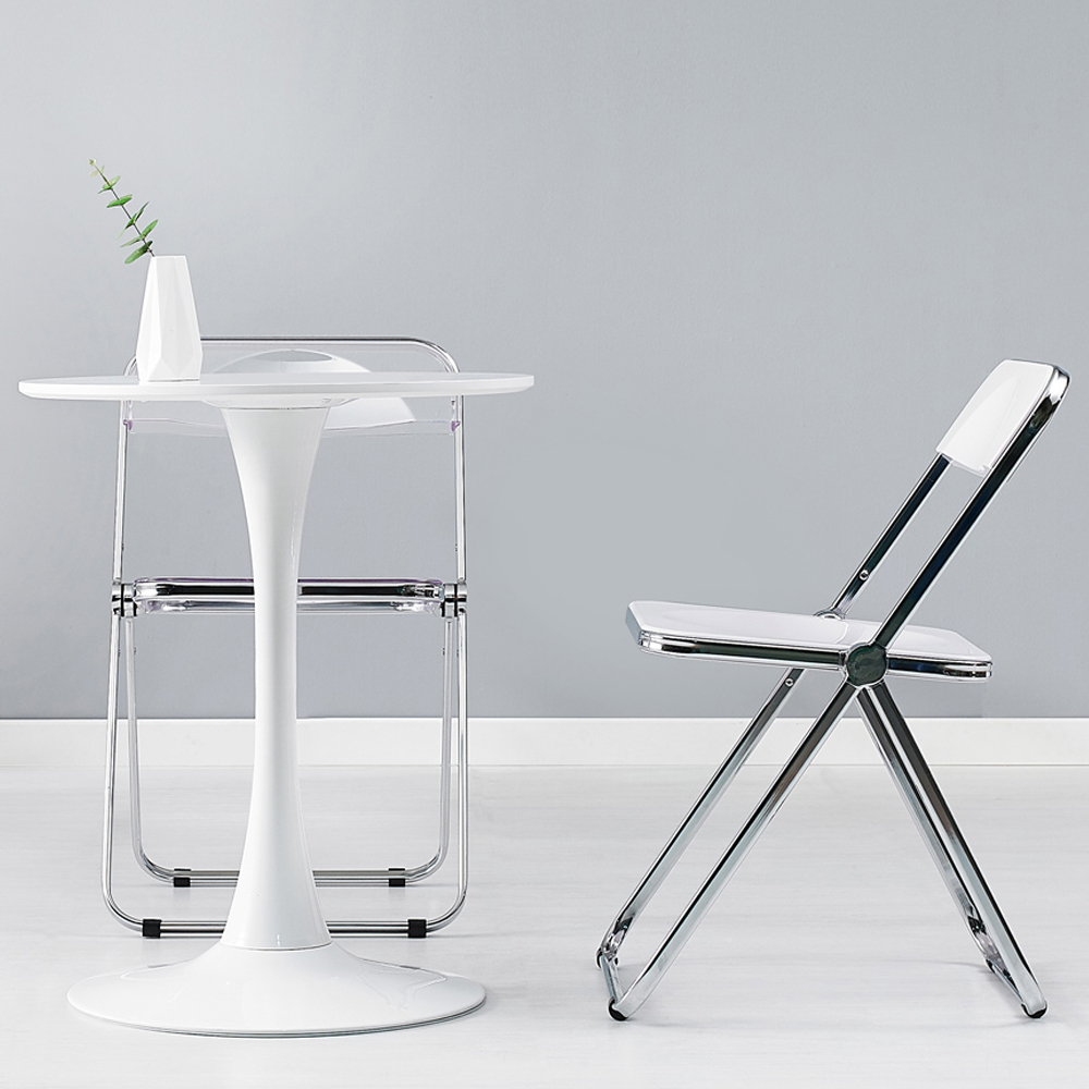 카페 원형 식탁 테이블 라운드 탁자 화이트 2인 800