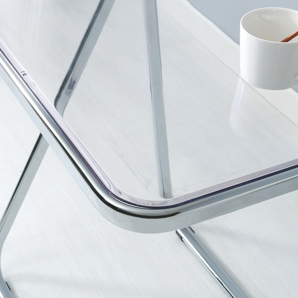 미드센추리 모던 접이식 투명 테이블 인테리어 거실 소파 아크릴 커피