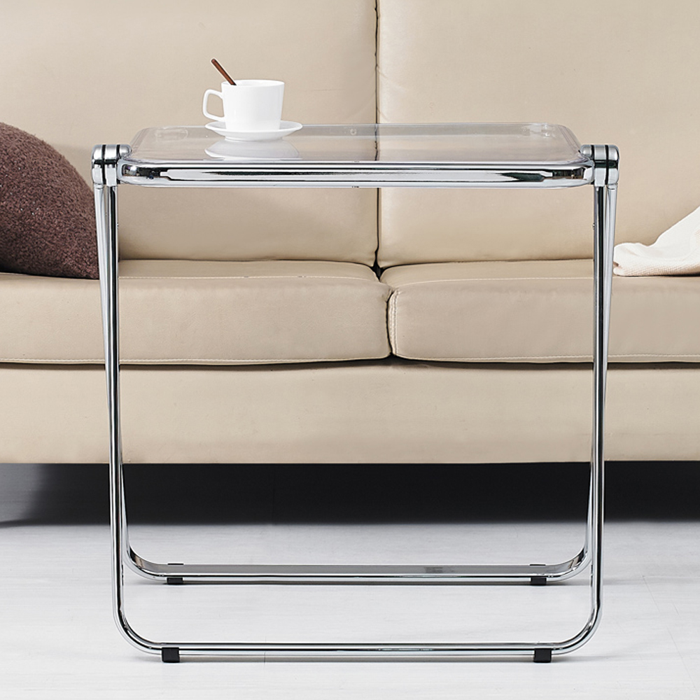 미드센추리 모던 접이식 투명 테이블 인테리어 거실 소파 아크릴 커피