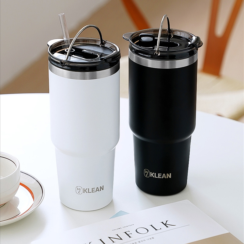 위클린 빨대 내장형 텀블러 600ml 750ml 900ml - 상품 이미지