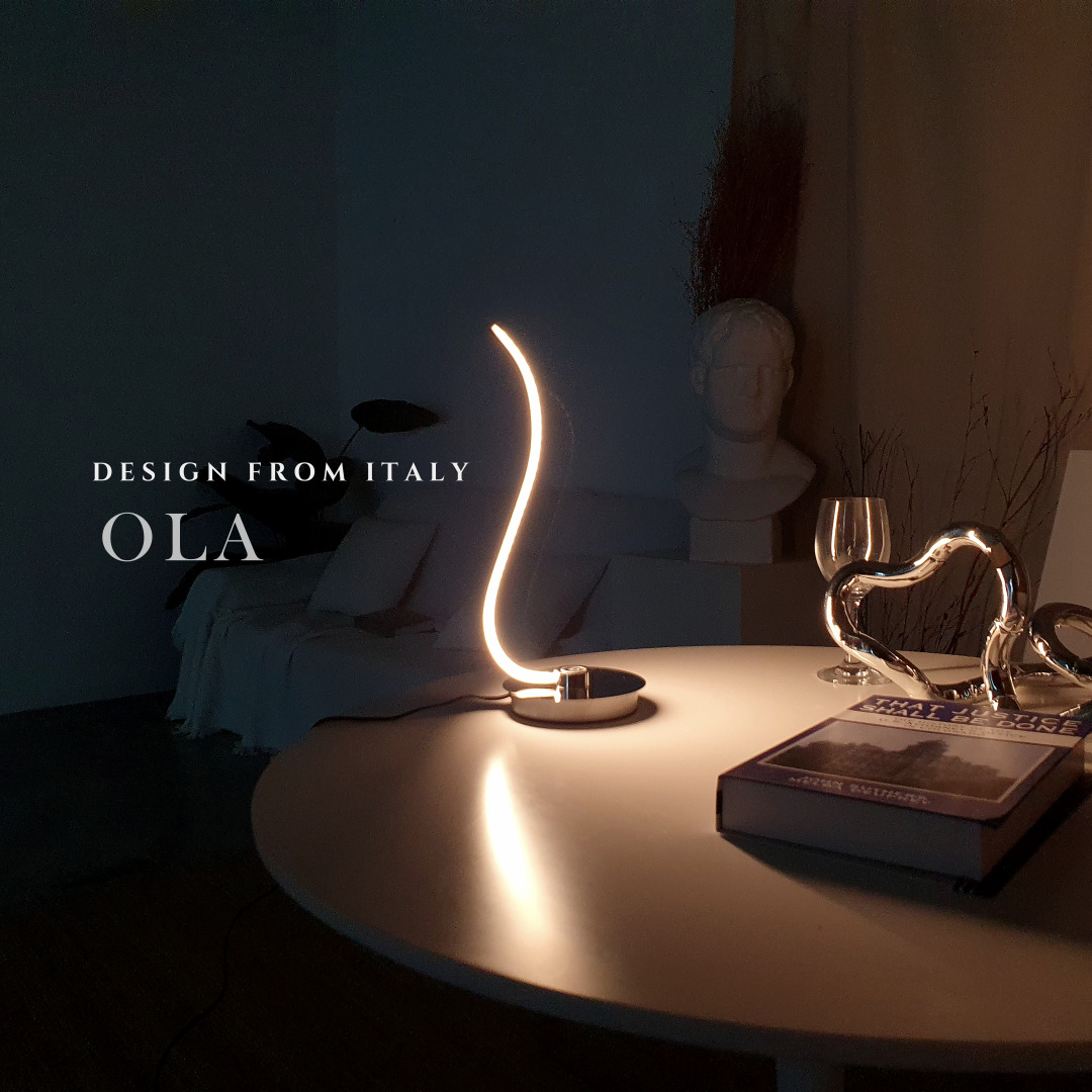 거실간접조명 특이한무드등 수유등 LED 크롬 침실 명품 포인트 카페감성 ola 3단계조절 - 상세 이미지 4
