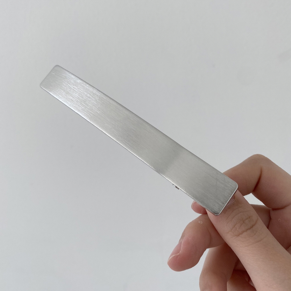 3컬러 가벼운 고급 메탈 올림머리 클립 빅 일자 헤어집게핀 업스타일 - 상세 이미지 5