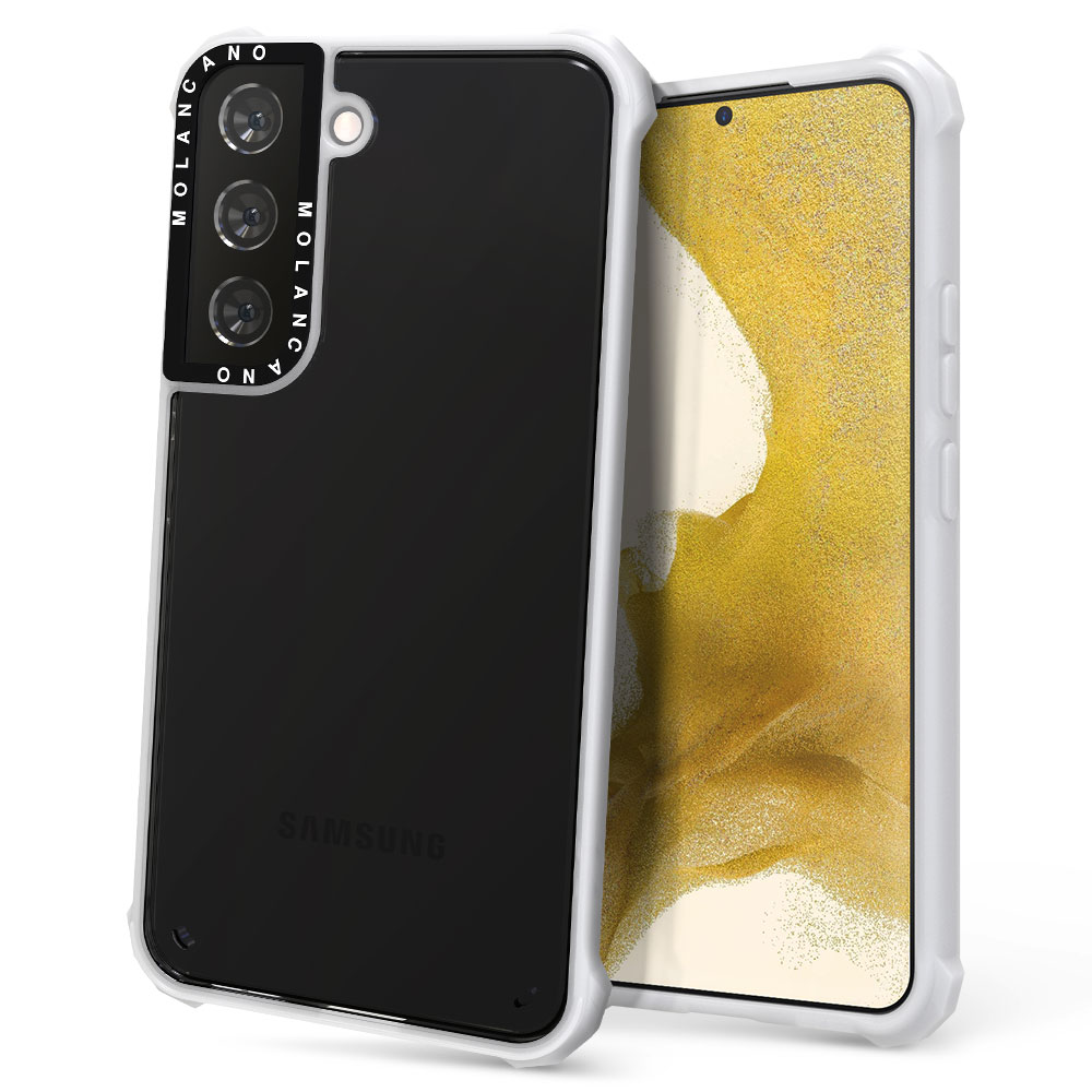 모란카노 갤럭시 S22 화이트 반투명 임팩트 제로 범퍼 휴대폰 케이스 - 상품 이미지
