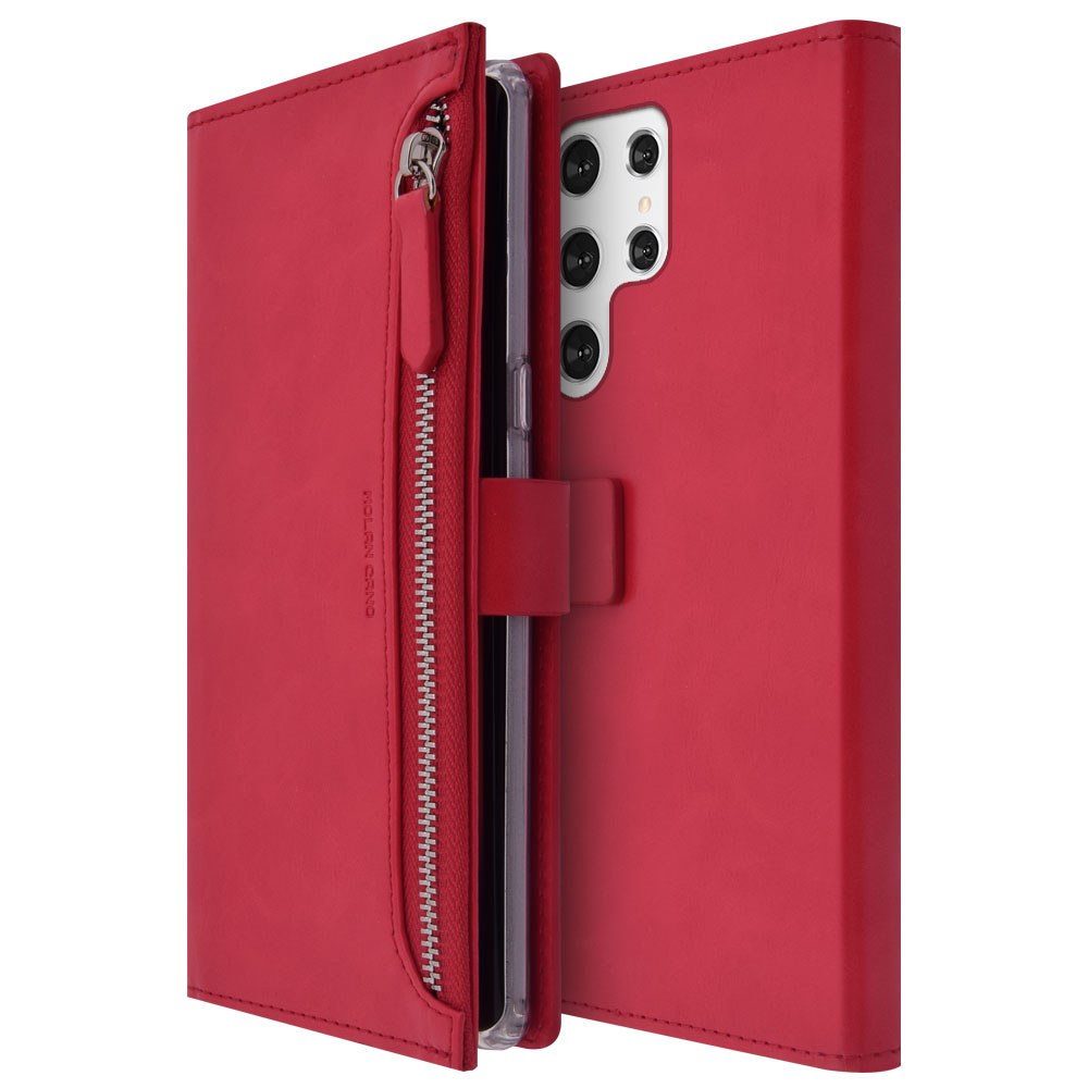 갤럭시 S22 울트라 지갑형 다이어리 휴대폰 케이스 블랙 - 상세 이미지 2