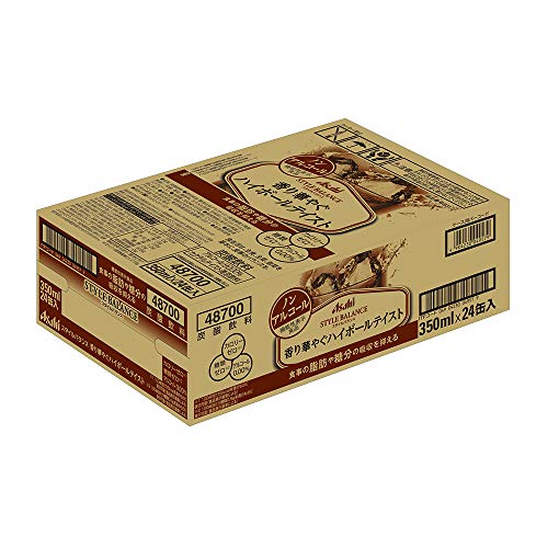 무알콜 하이볼 스타일 밸런스 350ml×24 당질 지방흡수 억제 논알콜