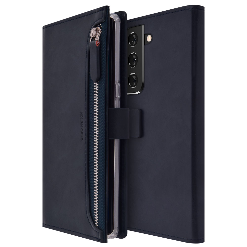 갤럭시 S22 지갑형 다이어리 휴대폰 케이스 브라운 - 상세 이미지 4