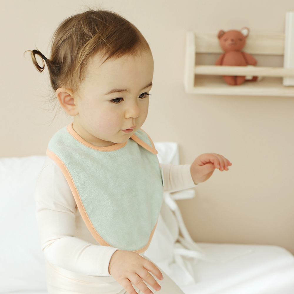 아기 침받이 턱받이 헤어밴드 오가닉 [타올빕 세트]