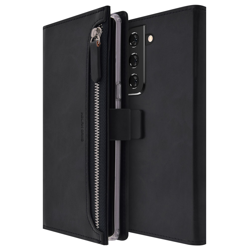 갤럭시 S22 지갑형 다이어리 휴대폰 케이스 브라운 - 상세 이미지 3