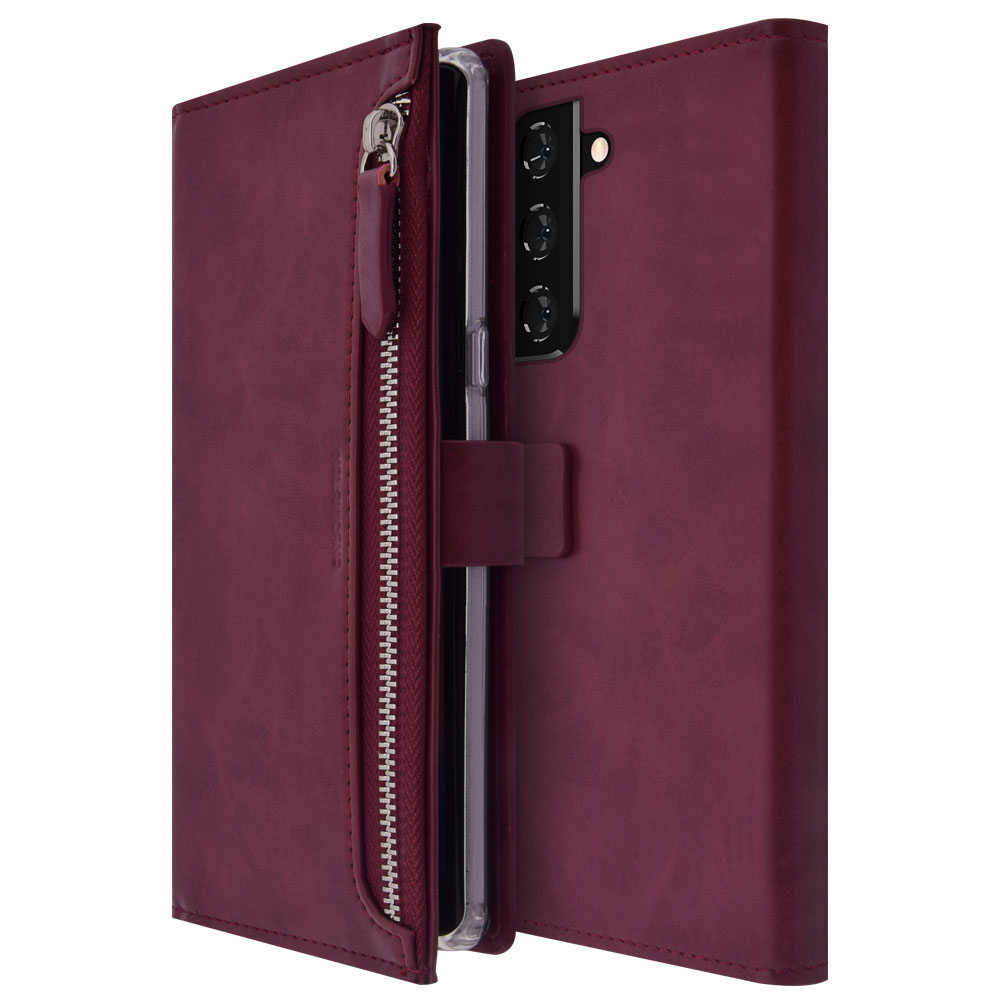 갤럭시 S22 플러스 지갑형 다이어리 휴대폰 케이스 핑크 - 상세 이미지 2