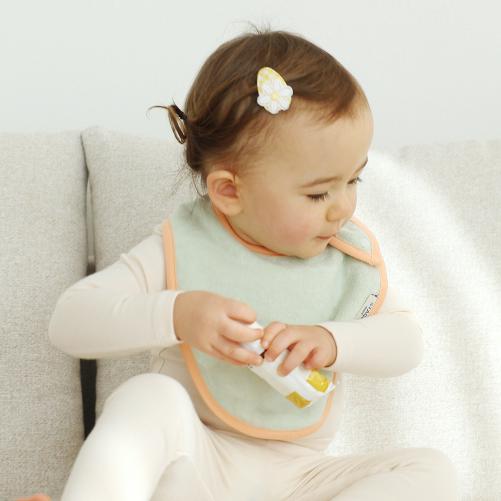 아기 침받이 턱받이 헤어밴드 오가닉 [타올빕 세트]