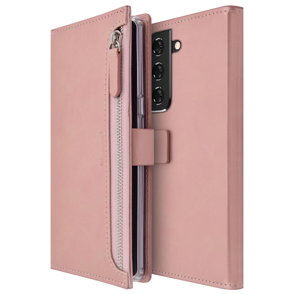 갤럭시 S22 지갑형 다이어리 휴대폰 케이스 브라운 - 상세 이미지 5