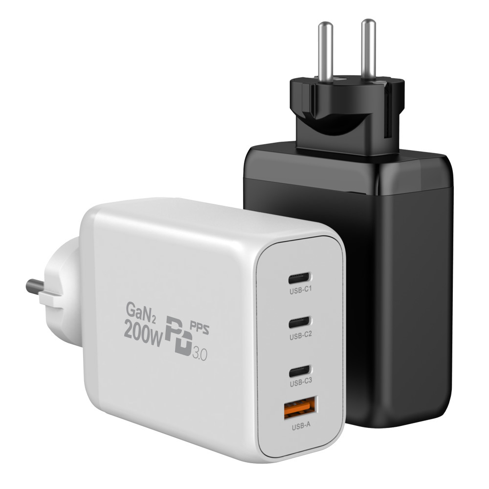 USB PD PPS C타입 GAN2 노트북 맥북 아이폰 200W 접지 멀티 초고속 충전기