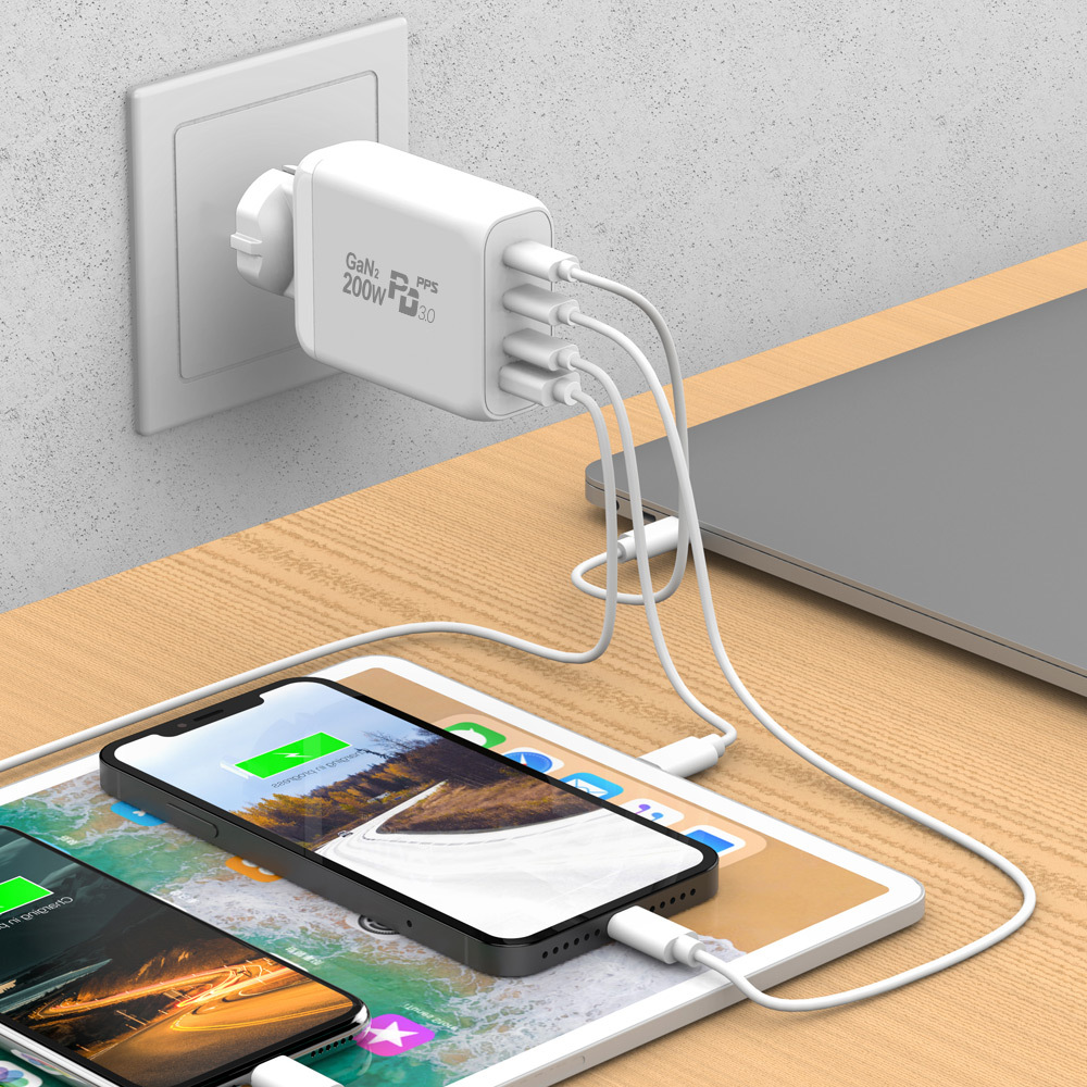 200W C타입 PD PPS USB 고속 접지 멀티충전기 노트북 200PD-GAN2 - 상세 이미지 5