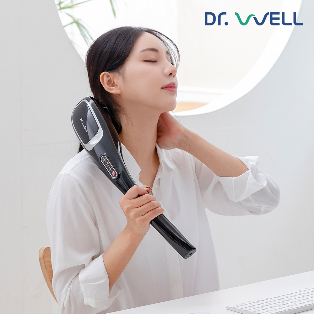 닥터웰 무선 6종 핸드 마사지기 DR-2021 (블랙) - 메인 이미지