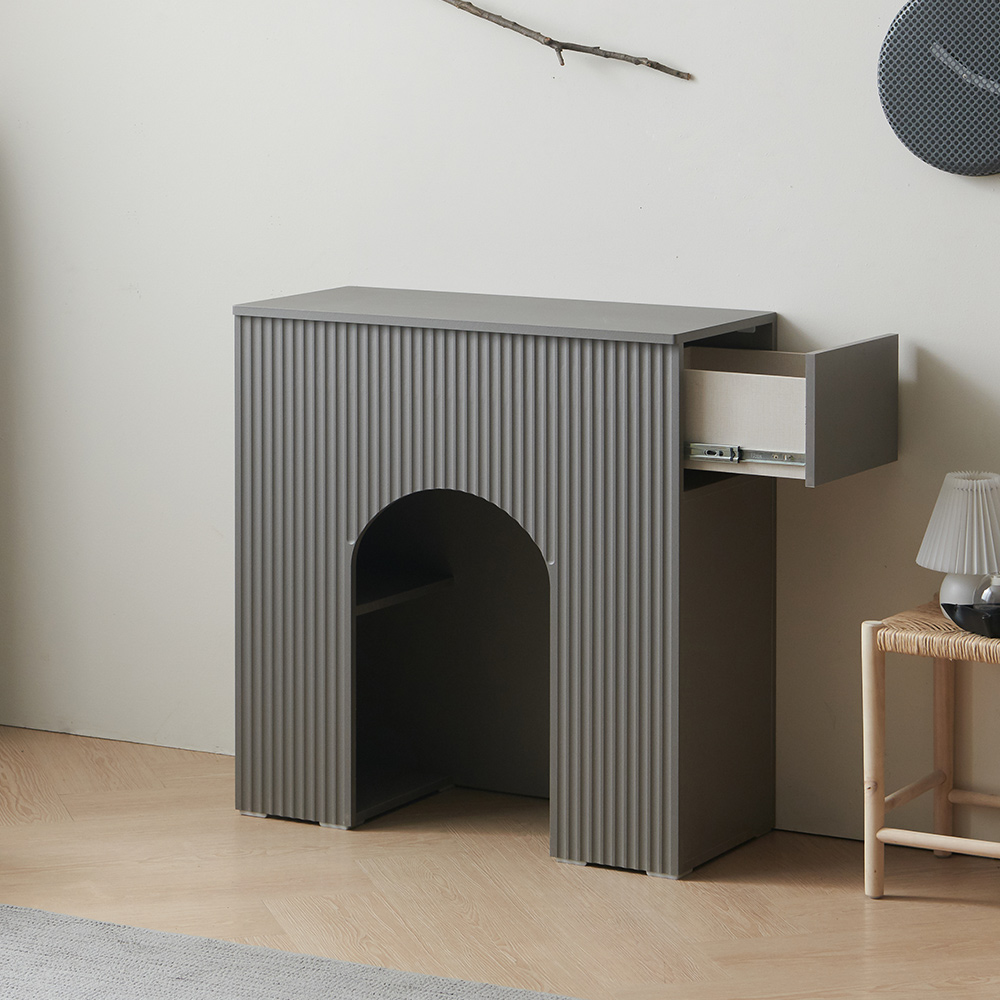 윈썸 클로버 800 아치형 콘솔 장식 선반장 벽난로 장식장 진열장 수납장