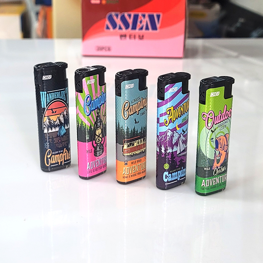 쎈 터보라이터 캠핑 등산 낚시 다용도 전자라이터 50개1BOX 편의점용