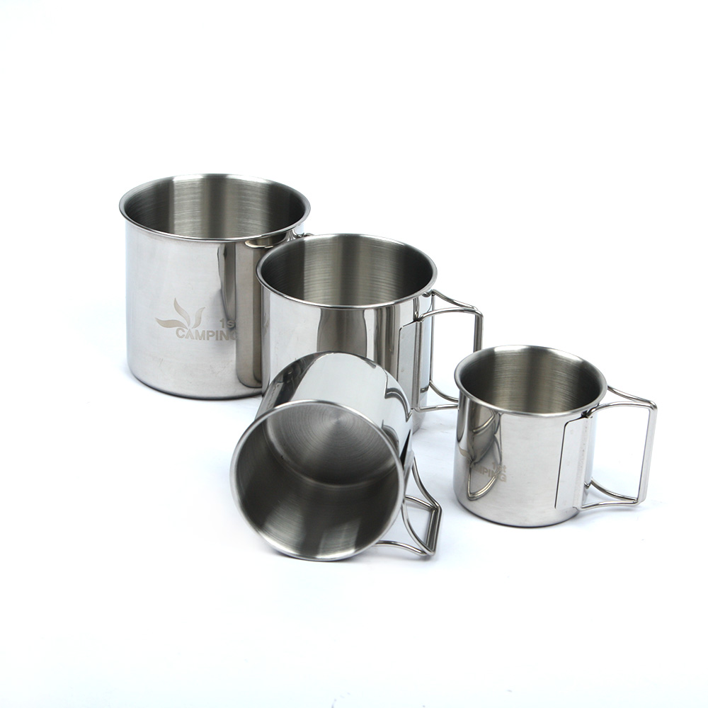 스텐 4종 컵세트 등산 미니멀 304스테인레스 220ml 300ml 500ml 600ml - 상세 이미지 3