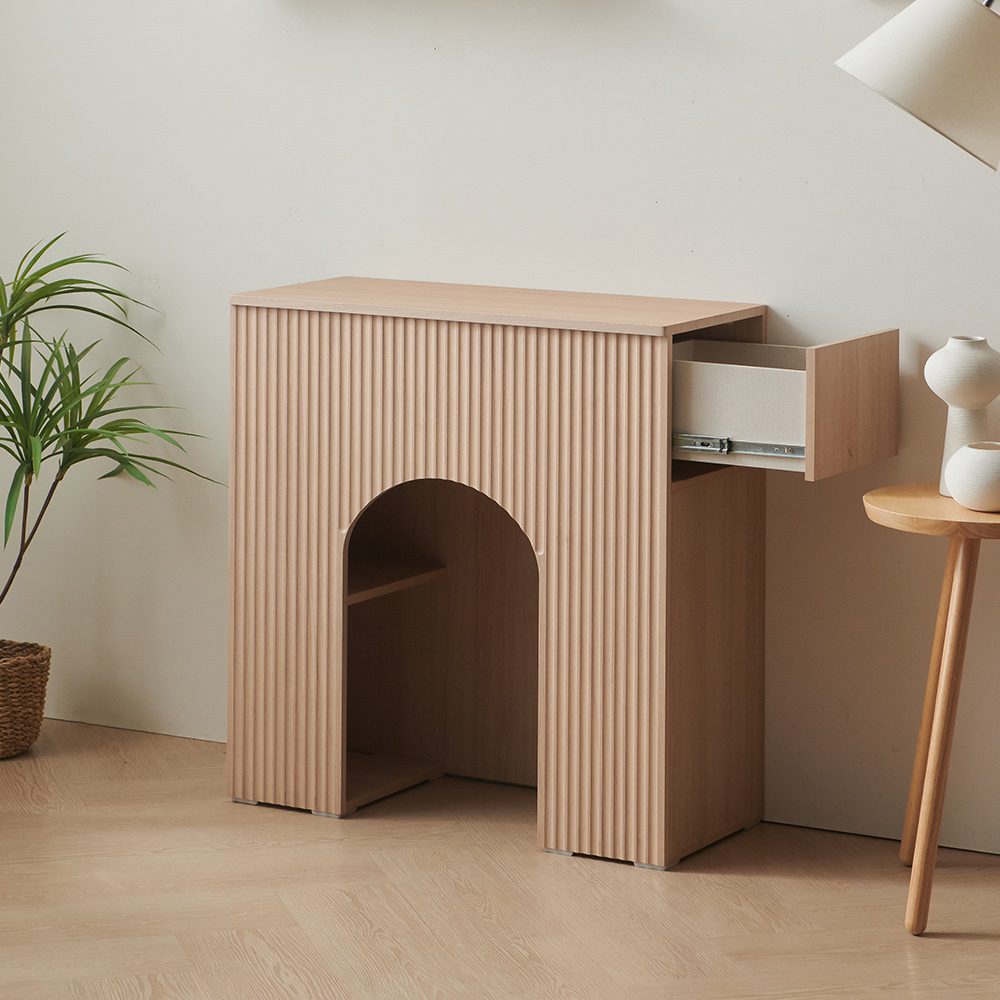 윈썸 클로버 800 아치형 콘솔 장식 선반장 벽난로 장식장 진열장 수납장